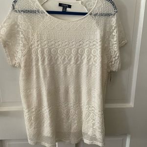 📌 Chaps Lace Long Tee 📌